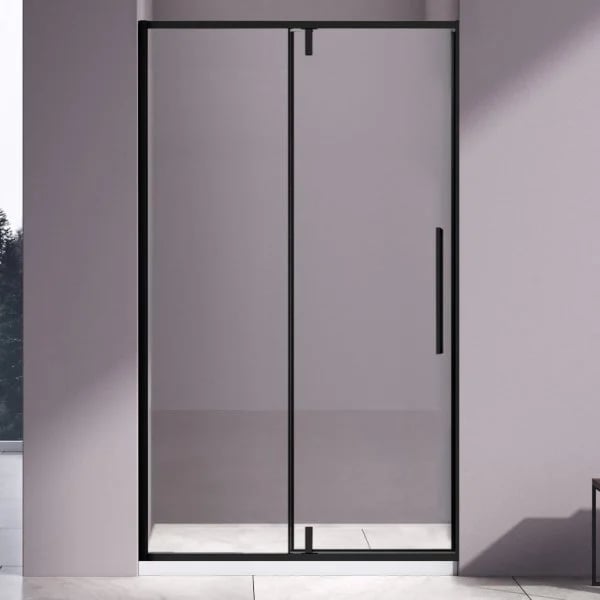 Душевая дверь в нишу Vincea Slim-N VDP-4SN100CLB 100x195, профиль черный матовый