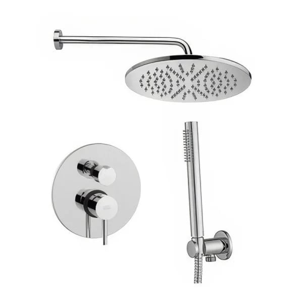 Душевой комплект Paffoni Light KITLIG018CRKING, С ВНУТРЕННЕЙ ЧАСТЬЮ, хром