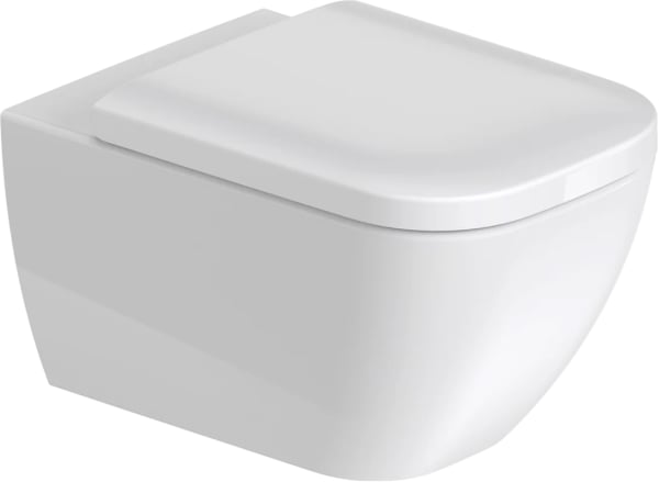 Унитаз подвесной Duravit Happy D.2 Happy D.2 2222090000 64590000 с микролифтом, безободковый, белый