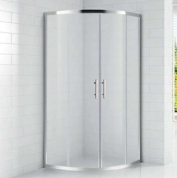 Душевой уголок Cezares Eco O-R-2 90x90, профиль хром, стекло текстурное