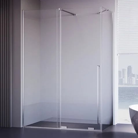 Душевой уголок Veconi Premium Trento PTC-SP-50CH 110х100 см, профиль хром, стекло прозрачное