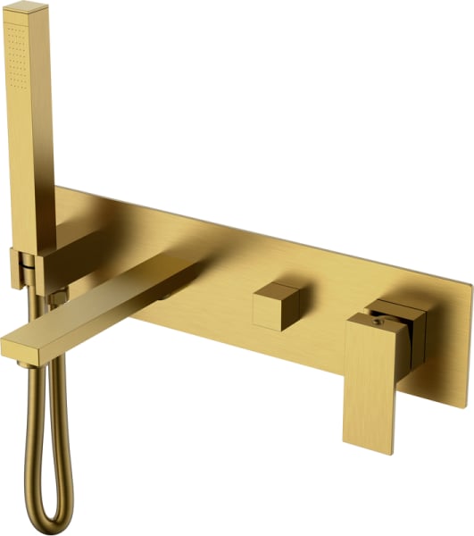 Встраиваемый смеситель Boheme Qubic 474-2-BR С ВНУТРЕННЕЙ ЧАСТЬЮ, bronze