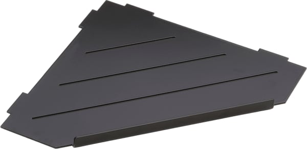 Полка Bemeta Cytro 101302450 угловая, с ограничителем, черная