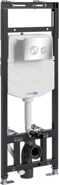 Система инсталляции для унитазов Wasserkraft Alme 15TLT.010.ME.BN01, с кнопкой смыва никель