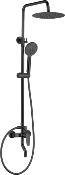 Душевая стойка Allen Brau Eclipse 5.E1007-31, с изливом черная