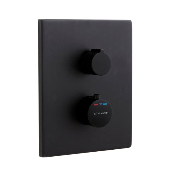 Термостатический смеситель встраиваемый Clever Up! Urban 61108, черный