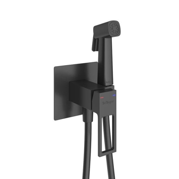 Гигиенический душ BelBagno Luce LUC-HGN-NERO, со смесителем, черный матовый