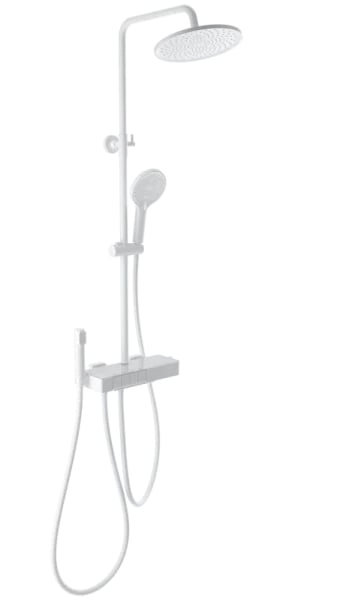Душевая стойка Wonzon & Woghand MUSE Forte WW-B3580-MW, с гигиеническим душем, матовая белая
