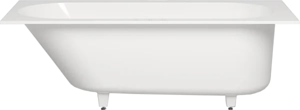 Ванна из искусственного камня Salini Ornella Kit 180x80 см, встраиваемая, матовая белая, со сливом-п