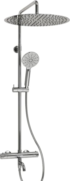 Душевая стойка Wasserkraft Berkel A188.117.127.010.CH Thermo, с термостатом, хром