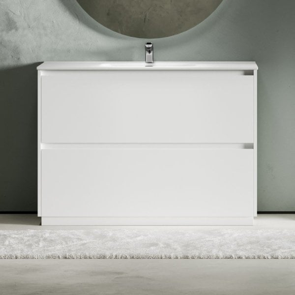 Тумба под раковину Sancos Libra Floor 120 напольный белый глянец, LB120F-1W