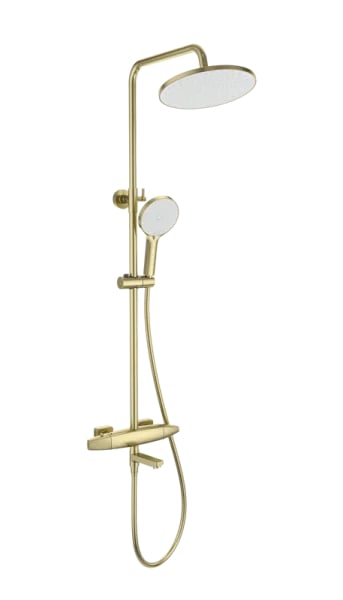 Душевая стойка Wonzon & Woghand NEO WW-B3035-A2-BG, брашированное золото