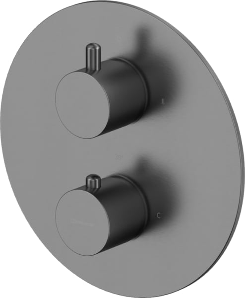 Термостатический встраиваемый смеситель Whitecross Y1236GM для душа (с внутренней частью, оружейная)