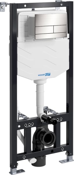 Система инсталляции для унитазов Wasserkraft Aller 10TLT.010.ME.BN04, с кнопкой смыва никель