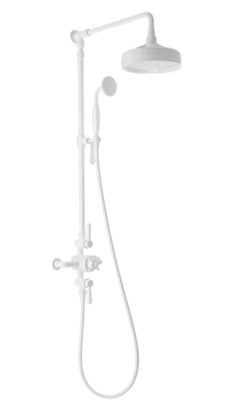 Душевая стойка Wonzon & Woghand RETRO WW-B3041-MW, матовая белая