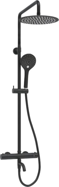 Душевая стойка Wasserkraft Elbe 7400 A288.258.078.BM Thermo, с термостатом, черная