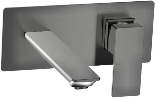 Смеситель для раковины AQUAme Savona AQM6815GM, вороненая сталь