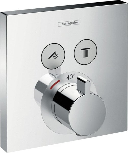 Термостатический смеситель встраиваемый Hansgrohe ShowerSelect 15763000, для душа, хром