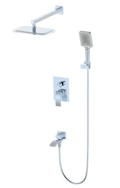 Душевой комплект Wonzon & Woghand WW-88939009A-CR, С ВНУТРЕННЕЙ ЧАСТЬЮ, хром