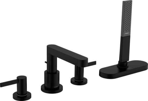 Смеситель на борт ванны Hansgrohe Finoris 76444670, матовый черный