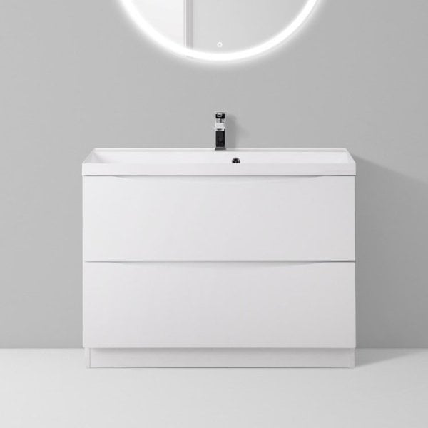 Тумба под раковину без столешницы BelBagno Marino 80 bianco lucido, напольная