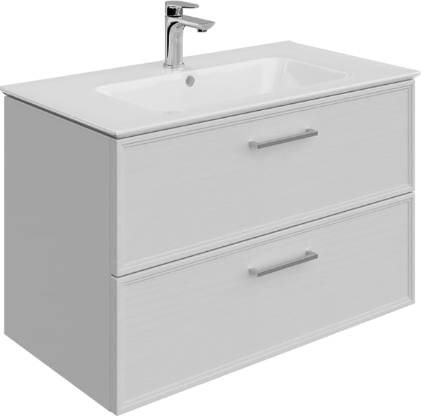 Тумба под раковину без столешницы KERAMA MARAZZI Piano Classic 85 подвесная, ясень белый матовый