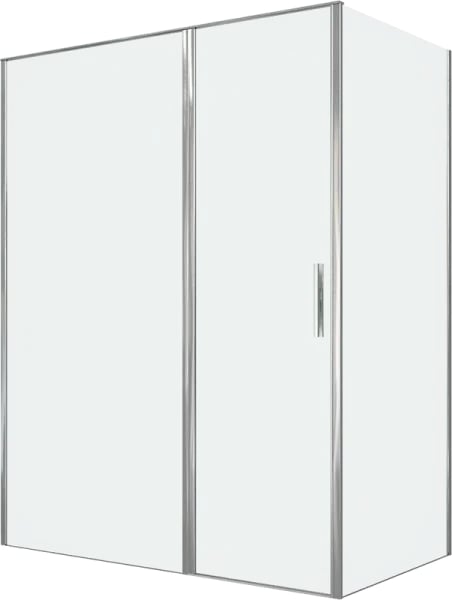 Душевой уголок Allen Brau Priority 160x90, профиль хром, стекло прозрачное