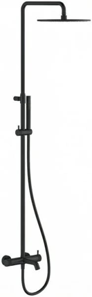 Душевая стойка Splendy Relax P RP208ZKR30C1BM, с изливом, черный матовый