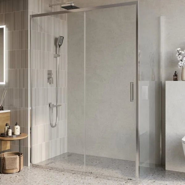Душевой уголок BelBagno Luce AH-1-150/90-C-Cr профиль хром, стекло прозрачное