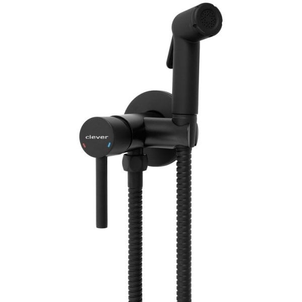 Гигиенический душ Clever Toubkal 61118, С ВНУТРЕННЕЙ ЧАСТЬЮ, черный матовый