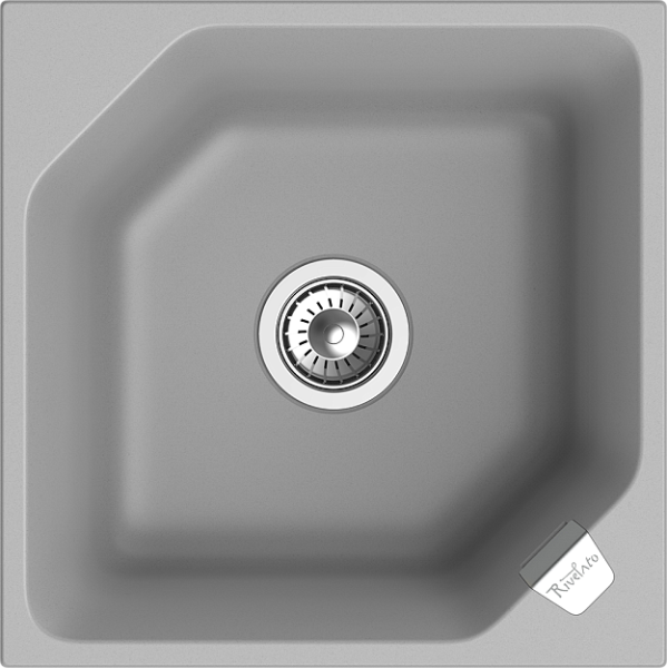 Мойка кухонная Rivelato Locus LS-50 grigio metallizzat