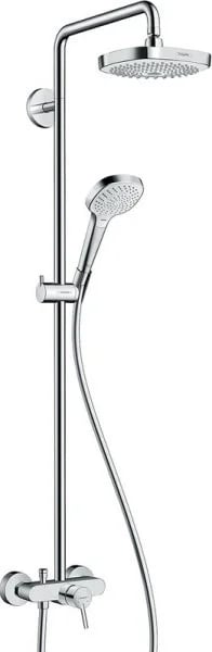 Душевая стойка Hansgrohe Croma 2jet Select E 180, с однорычажным смесителем
