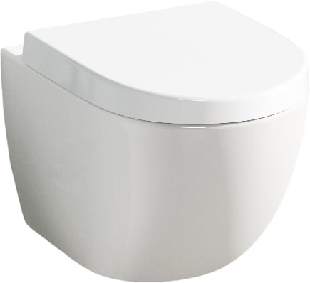 Унитаз подвесной VitrA Sento 7748B003-0075 сиденье 86-003-009 с микролифтом, безободковый, белый