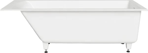 Ванна из искусственного камня Salini Cascata Kit S-Sense 170x70 см, встраиваемая, белая, на ножках, 