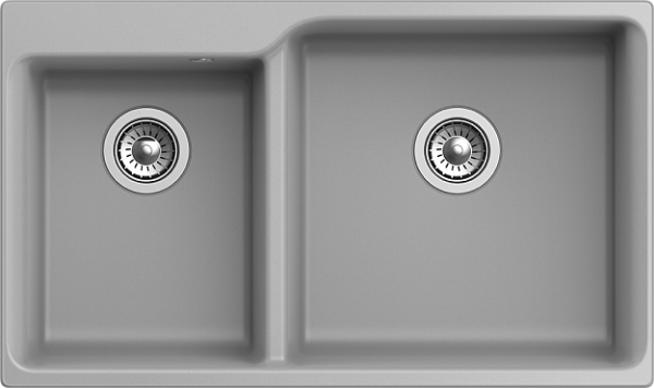 Мойка кухонная Rivelato Axel X-90D grigio metallizzato
