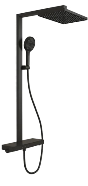Душевая стойка Sancos Vos SC6100MB с термостатом, черный матовый