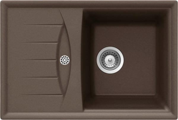 Мойка кухонная Schock Genius 45D Small (D-100S) Cristalite мокка