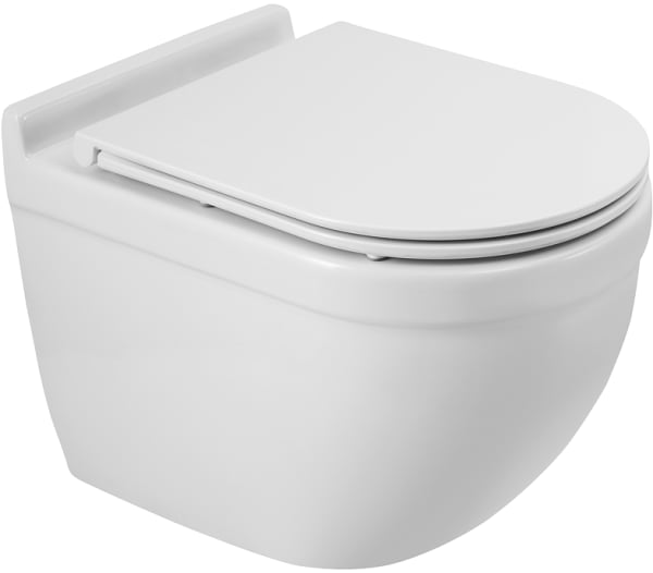 Унитаз подвесной BelBagno Senso-R BB017CH-TOR BB870SC с микролифтом, безободковый, белый