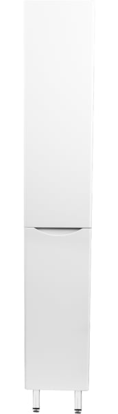 Шкаф-пенал для ванной Style Line Бергамо Люкс Plus 30 L с бельевой корзиной, антискрейтч белый
