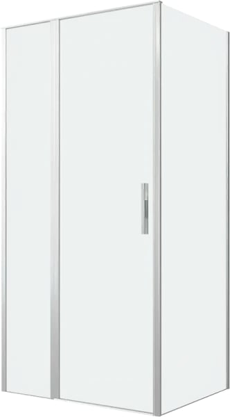 Душевой уголок Allen Brau Priority 100x80, профиль серебро браш, стекло прозрачное
