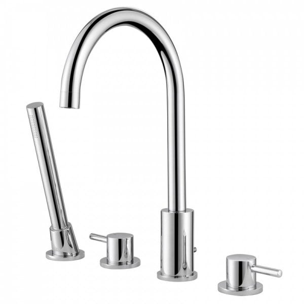 Смеситель на борт ванны Abber Wasser Kreis AF8113, хром