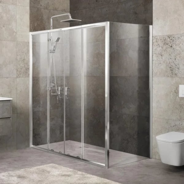 Душевой уголок BelBagno Unique UNIQUE-AH-21-150/180-80-C-Cr