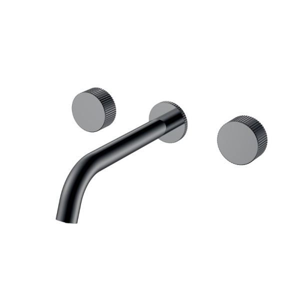 Смеситель для раковины Boheme Stick linea 152-2-SGM.3 С ВНУТРЕННЕЙ ЧАСТЬЮ, shine gun metal