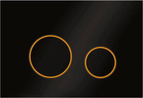 Кнопка смыва Veconi Round Design VFRD004BLG черная