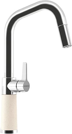Смеситель для кухни Schock Cristalite SC-530-D выдвижной излив, альпина