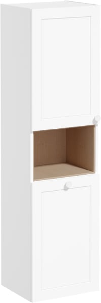 Шкаф-пенал для ванной VitrA Root Classic 40 L, с бельевой корзиной, белый