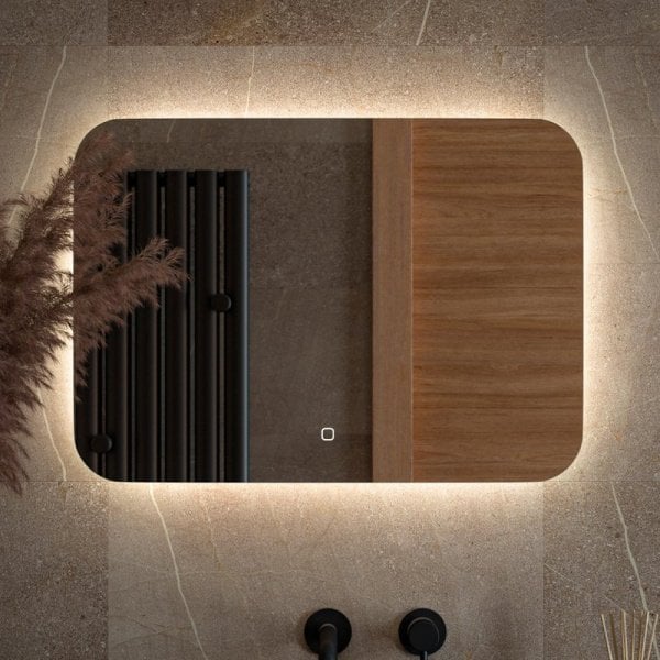 Зеркало Defesto Opti DF 2804SH 70х50 с LED-подсветкой, 4500К, сенсорный выключатель
