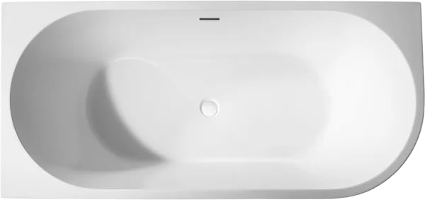 Акриловая ванна Abber 150x80 см, левая, AB9257-1.5 L