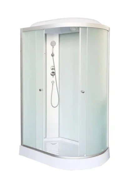 Душевая кабина DTO LM902L 120х80, профиль хром, стекло матовое