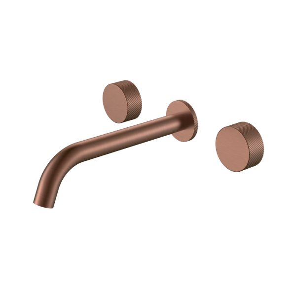 Смеситель для раковины Boheme Stick spirale 152-2-BRB.4 С ВНУТРЕННЕЙ ЧАСТЬЮ, brushed bronze